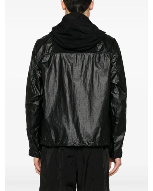 Chaqueta con capucha y detalle Lens C P Company de hombre de color Black