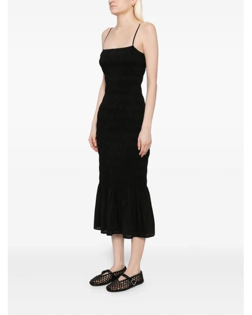 Reformation Black Seren Dress