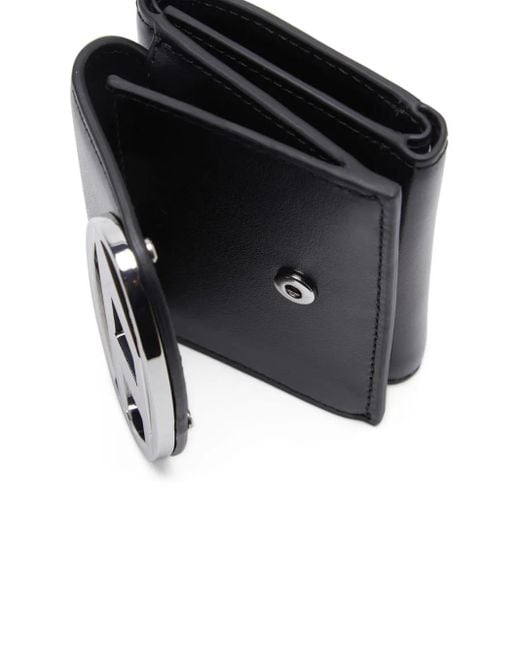 DIESEL Black 1dr Trifold Wallet