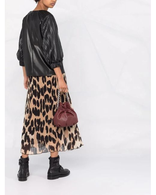 Karl Lagerfeld Black Oberteil Aus Veganem Leder