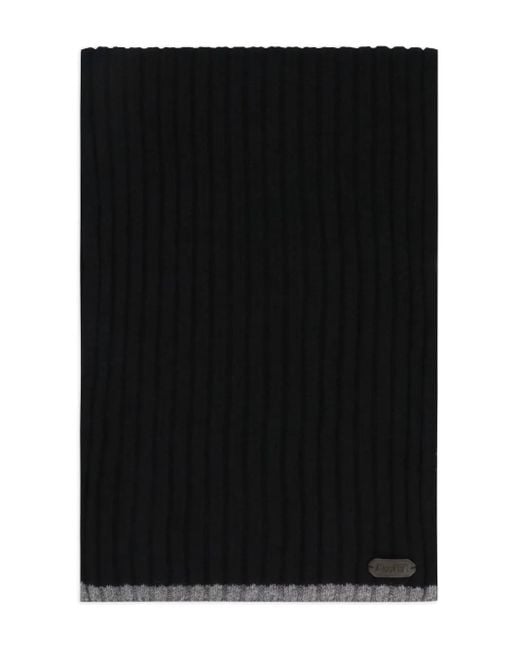 Écharpe En Cachemire À Design Côtelé Moorer pour homme en coloris Black