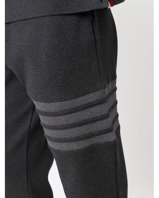 Thom Browne Blue 4-Bar Tapered Track Pants for men