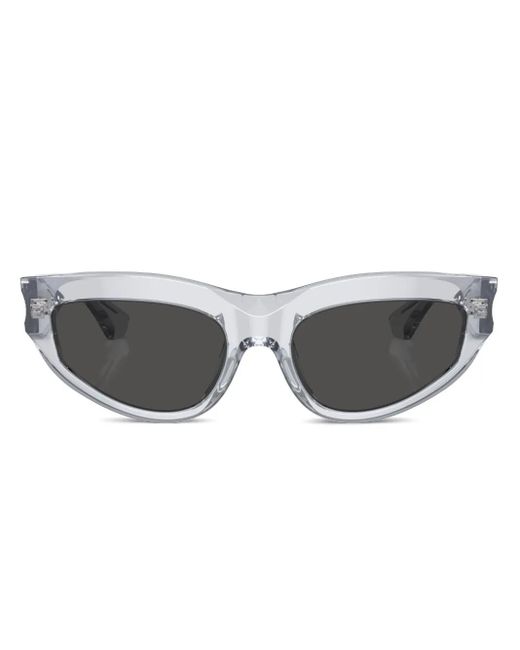 Burberry Gray Transparent Cat-Eye Sunglasses
