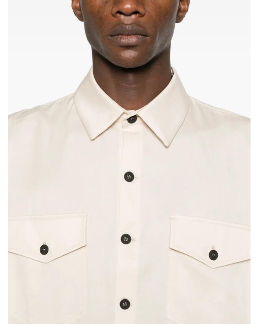 Notrainproof Natural Flap-Pocket Shirt for men