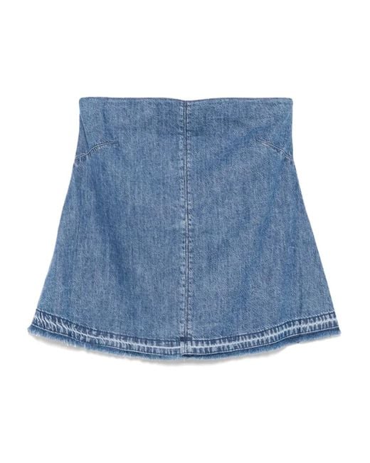 Rag & Bone Blue Denim Skirt