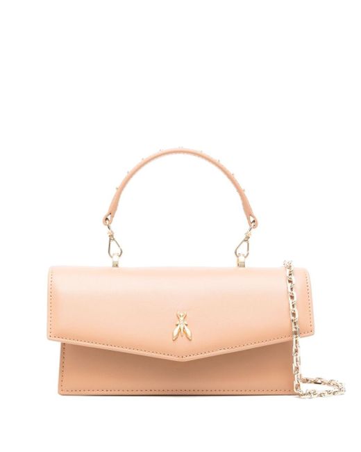 Patrizia Pepe Pink Fly Bamby Leather Shoulder Bag