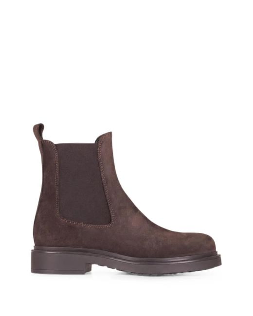 Agl Attilio Giusti Leombruni Brown Loren Leather Chelsea Boots