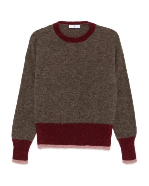 Whyci クルーネック セーター Brown