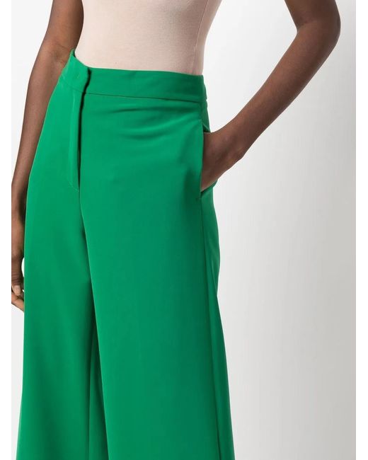 Blanca Vita Green Primula Wide-Leg Trousers