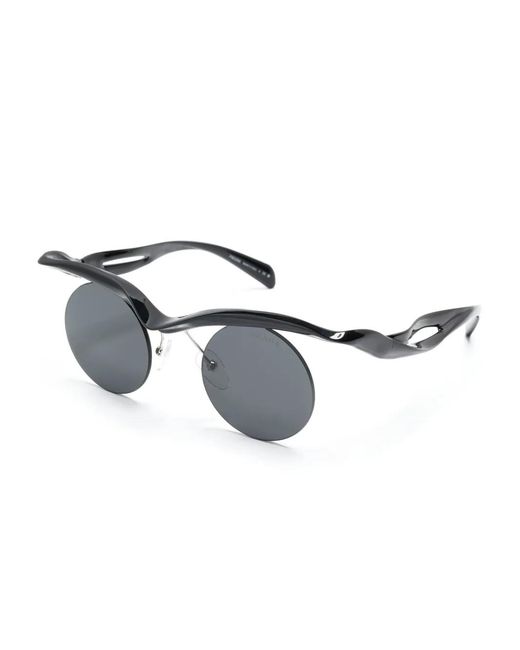 Prada Black Morph Round-Frame Sunglasses