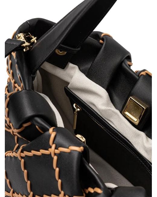 Sac Cabas À Design Plissé THEMOIRÈ en coloris Black