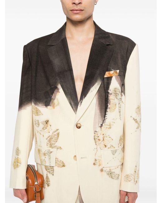 Feng Chen Wang Natural-dyed Single-breasted Blazer for men