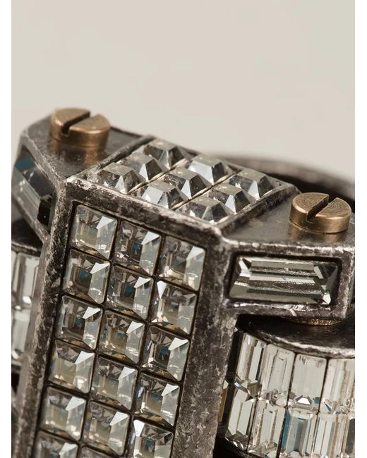 Lanvin White Geometric Ring