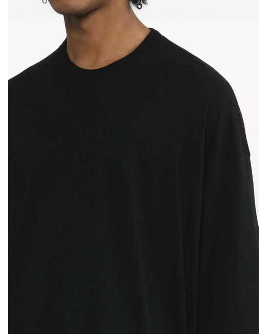 Camiseta con hombros caídos y cuello redondo Julius de hombre de color Black