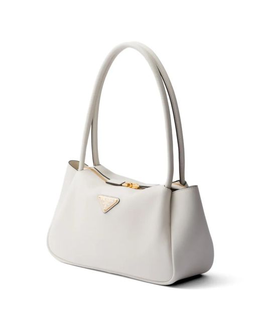 Prada White Medium Darling Shoulder Bag