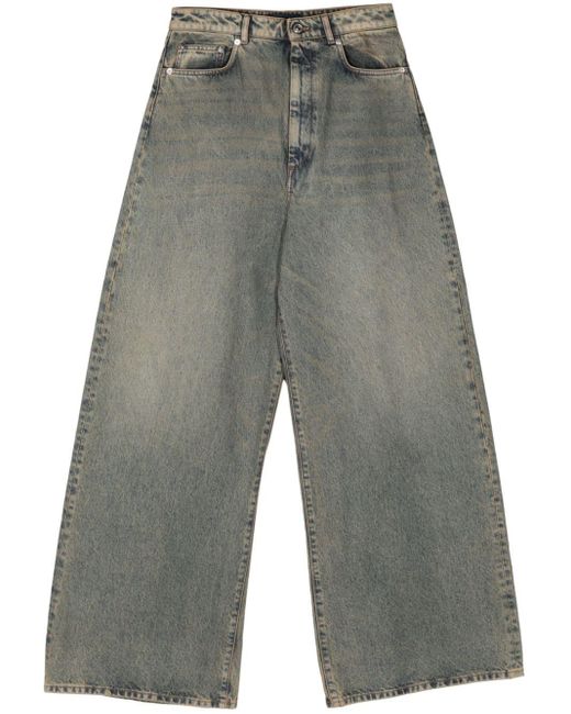 Sportmax Gray Angri Wide-leg Jeans