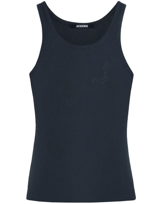 Jacquemus Blue Sleeveless Tops for men