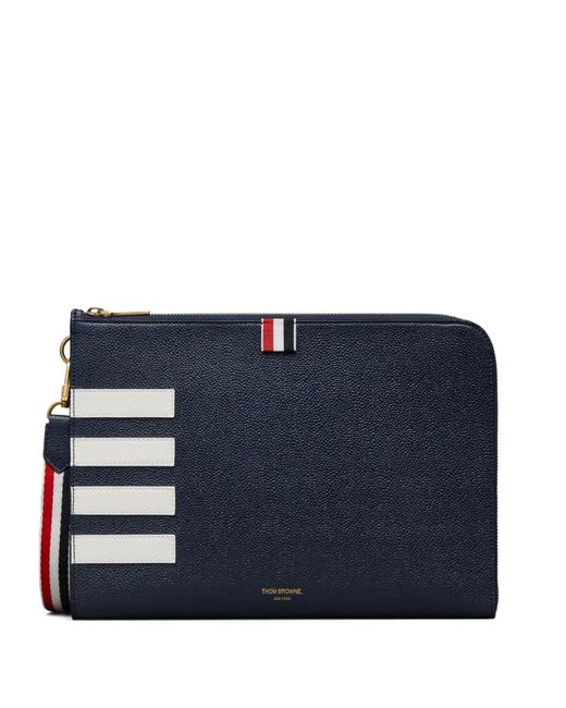 Thom Browne Blue 4-Bar Wallet