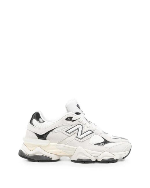 New Balance White 9060 Panelled Sneakers
