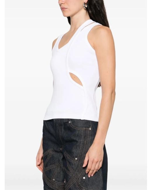Axel Arigato White Stretch-Cotton Tank Top