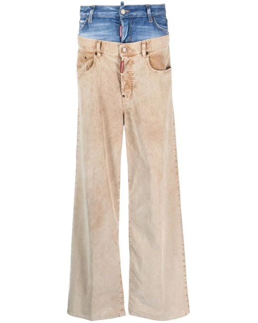 DSquared² Natural Twin Pack Layered Jeans