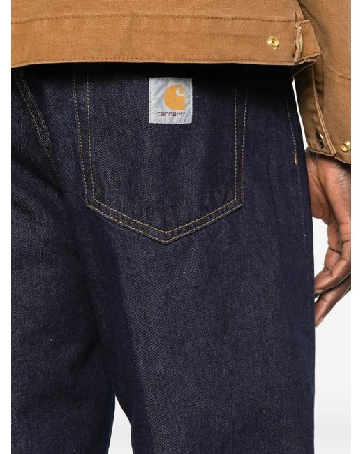 Carhartt Blue Landon Denim Shorts for men