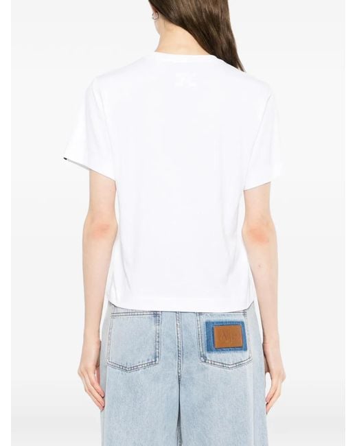 SPORT b. by agnès b. White Logo T-Shirt