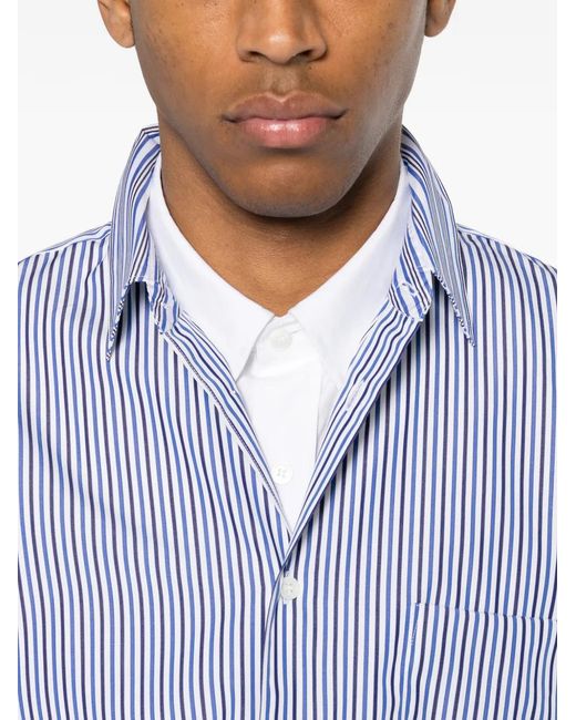 Comme des Garçons Purple Striped Shirt for men