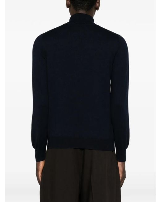 Tagliatore Blue Miles Roll-Neck Long-Sleeve Sweater for men