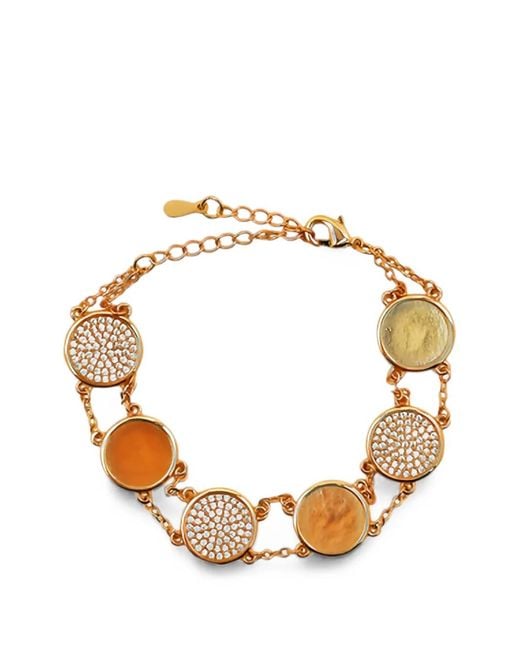 Lady D World Metallic Aurea Geo Double-Chain Bracelet