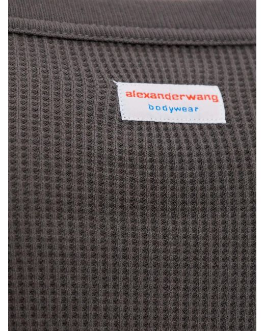 Abito Con Scollo Quadrato di Alexander Wang in Brown