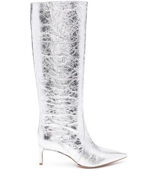 Bettina Vermillon White Josefine 55Mm Knee Boots