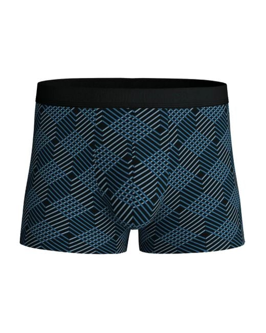 Calida Blue Geometric-Pattern Boxers for men
