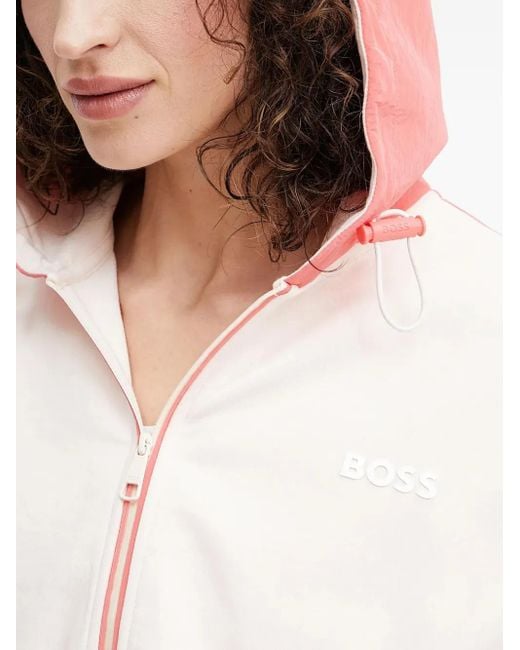 Boss フーデッド ジャケット Red