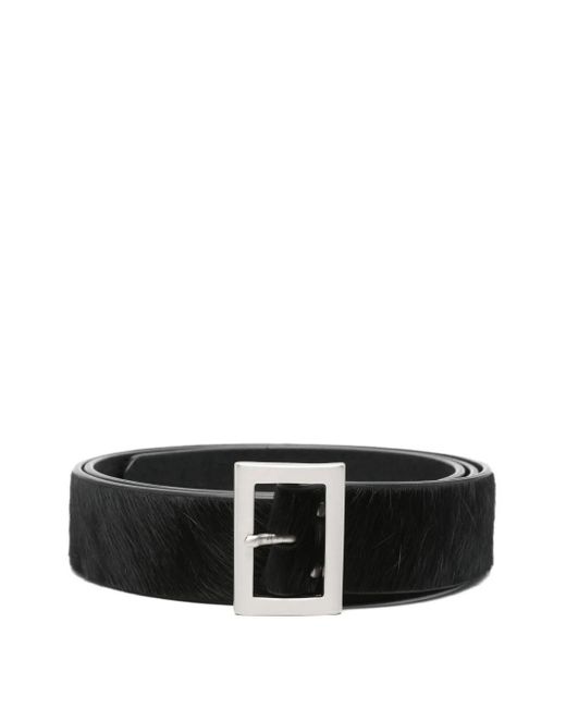 Cinturón con hebilla cuadrada Rick Owens de hombre de color Black