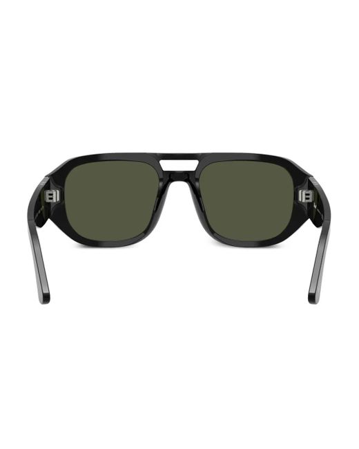 Persol Green Rectangle-Frame Sunglasses