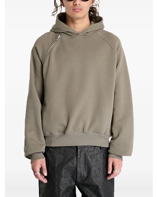 HELIOT EMIL Gray Cotton Hoodie for men