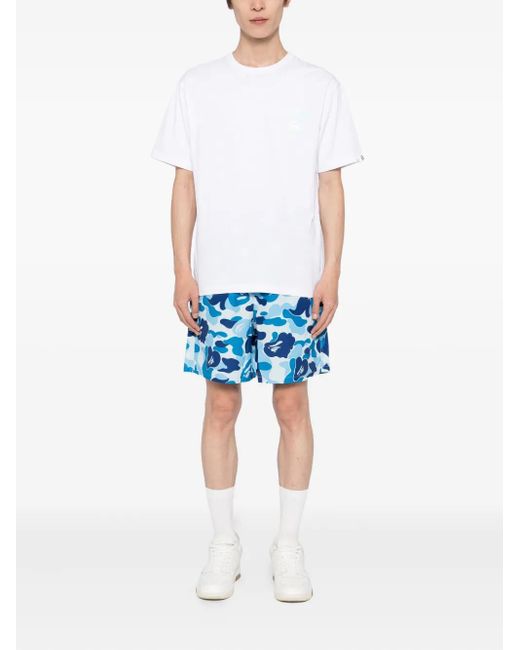 Aape By A Bathing Ape White Short-Sleeved T-Shirt for men