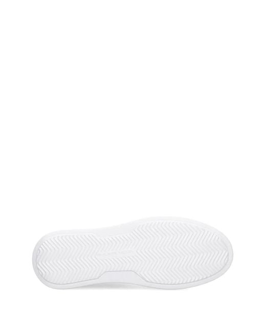 Philippe Model White Temple Low Leather Trainers for men
