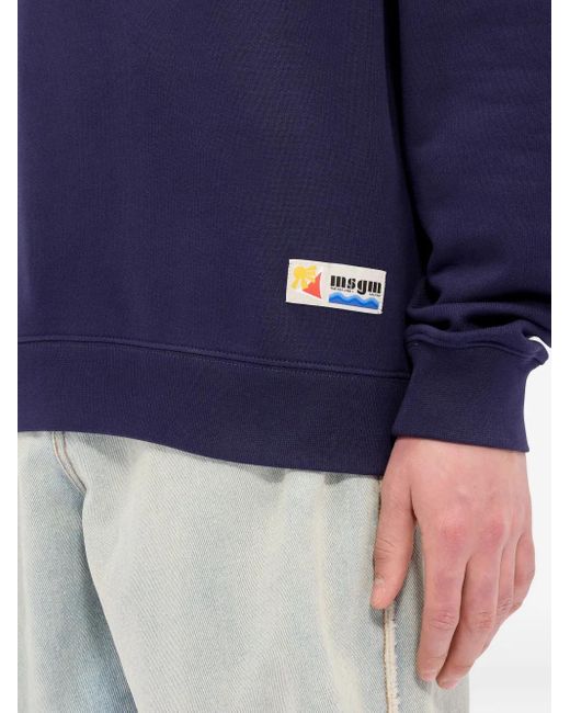 MSGM Klassischer Hoodie in Blue für Herren