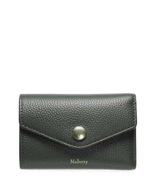 Mulberry Gray Grained Leather Wallet