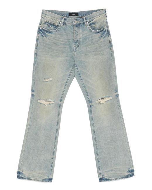 Purple Brand Blue Cotton Bootcut Jeans for men