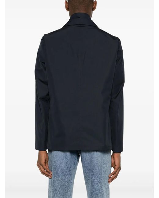 Herno Blue Byron Layered Single-Breasted Blazer for men