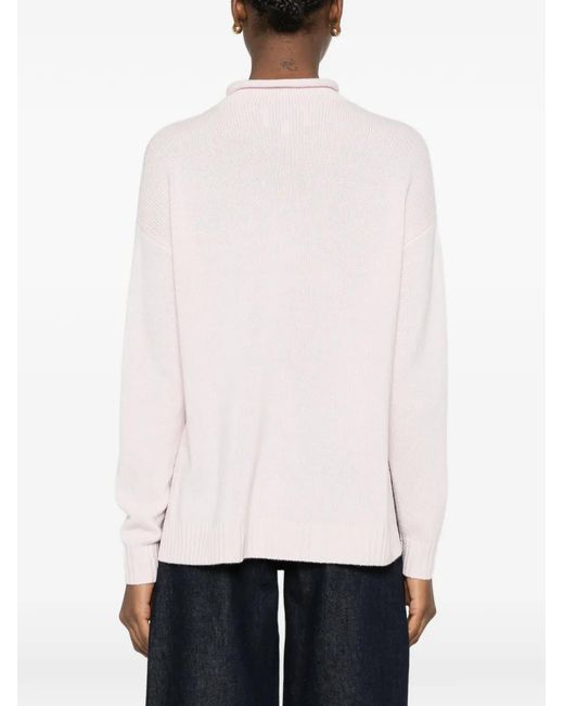 Pull Ample À Col Roulé Bompard en coloris White