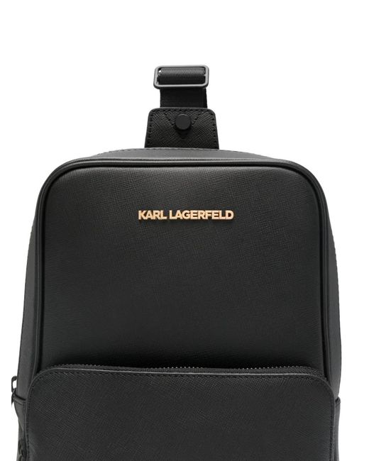 Karl Lagerfeld Rucksack Mit Logo-Schild in Black für Herren