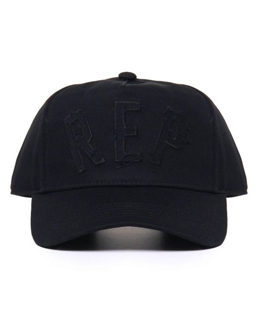 Represent Blue Letter-Patch Cap for men