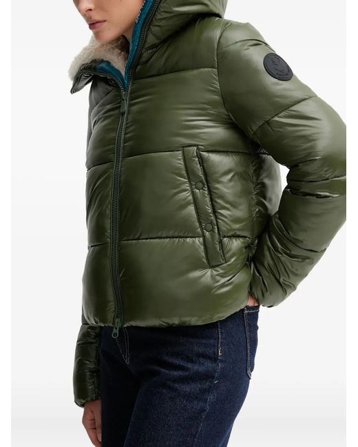 Save The Duck Green Padded Jacket