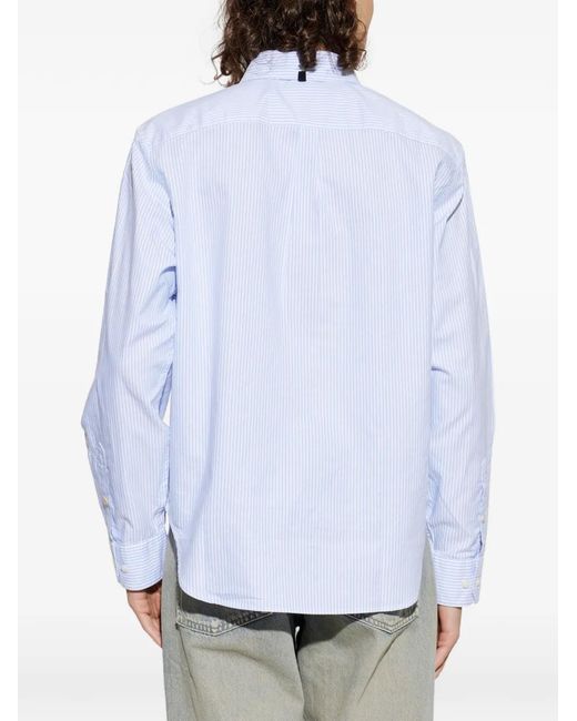 Rag & Bone White Striped Button-Down Shirt for men