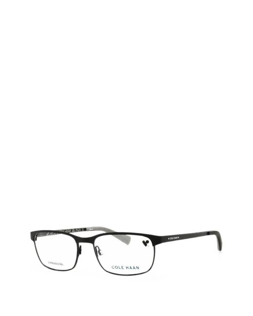 Cole Haan White Rectangle-Frame Glasses for men