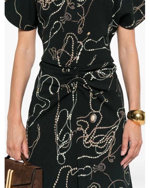 Victoria Beckham プリント ドレス Black